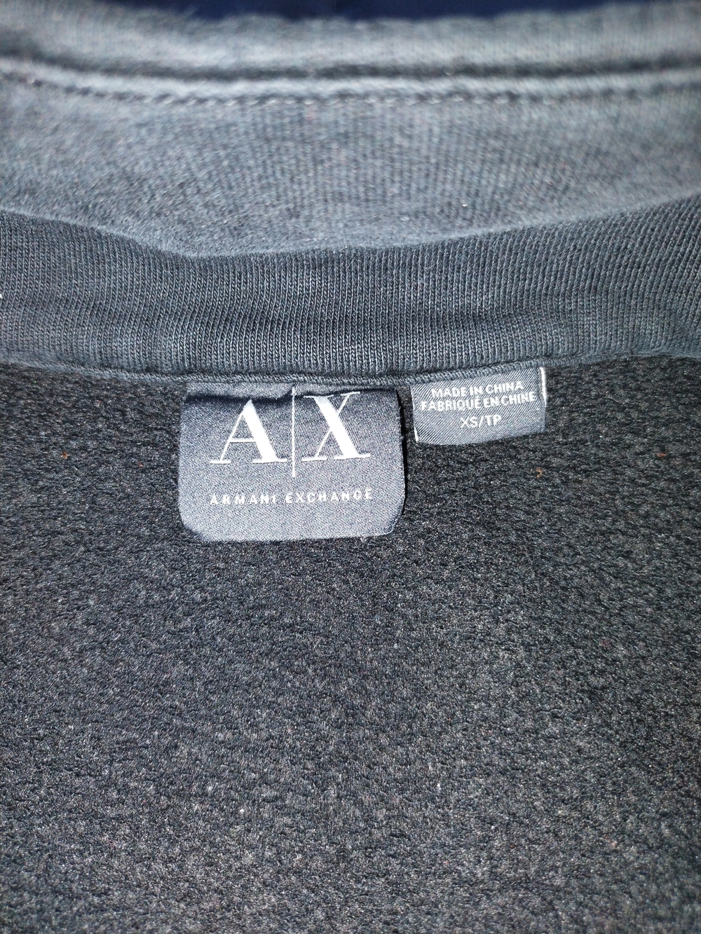 Armani Exchange Men's Zip-Up Pullover Sweater - Charcoal Gray - Picture 4 of 5